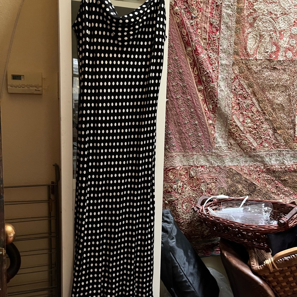 Zara Black and White Polka Dot Blouse